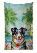 Load image into Gallery viewer, Australian Shepherd Luau Kitchen Towel