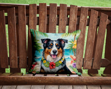 Load image into Gallery viewer, Australian Shepherd Luau Throw Pillow - 14x14 Decorative Pillow – Art for Your Home &amp; Patio