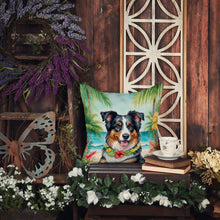 Load image into Gallery viewer, Australian Shepherd Luau Throw Pillow - 14x14 Decorative Pillow – Art for Your Home &amp; Patio