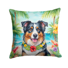 Load image into Gallery viewer, Australian Shepherd Luau Throw Pillow - 14x14 Decorative Pillow – Art for Your Home &amp; Patio