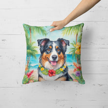 Load image into Gallery viewer, Australian Shepherd Luau Throw Pillow