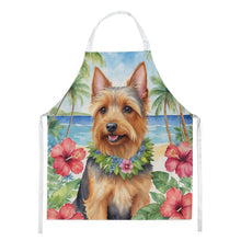 Load image into Gallery viewer, Australian Terrier Luau Apron – Artist-Designed Kitchen, BBQ &amp; Craft Apron