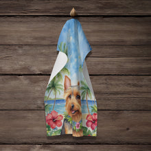 Load image into Gallery viewer, Australian Terrier Luau Kitchen Towel