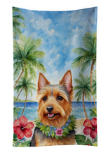 Load image into Gallery viewer, Australian Terrier Luau Kitchen Towel