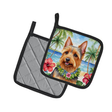 Load image into Gallery viewer, Australian Terrier Luau Pot Holders - Set of 2 Decorative Kitchen Helpers | Made in the USA