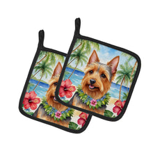 Load image into Gallery viewer, Australian Terrier Luau Pot Holders - Set of 2 Decorative Kitchen Helpers | Made in the USA
