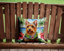 Load image into Gallery viewer, Australian Terrier Luau Throw Pillow - 14x14 Decorative Pillow – Art for Your Home &amp; Patio