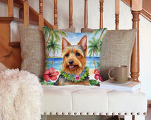 Load image into Gallery viewer, Australian Terrier Luau Throw Pillow - 14x14 Decorative Pillow – Art for Your Home &amp; Patio