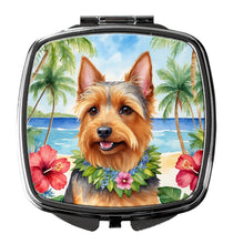 Load image into Gallery viewer, Australian Terrier Luau Compact Mirror – Stylish Purse Mirror with Artistic Covers