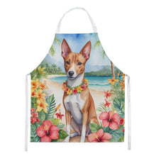 Load image into Gallery viewer, Basenji Luau Apron – Artist-Designed Kitchen, BBQ &amp; Craft Apron