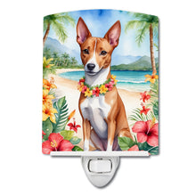 Load image into Gallery viewer, Basenji Luau Ceramic Night Light