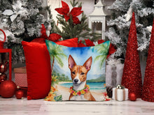 Load image into Gallery viewer, Basenji Luau Throw Pillow - 14x14 Decorative Pillow – Art for Your Home &amp; Patio