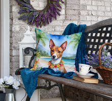 Load image into Gallery viewer, Basenji Luau Throw Pillow