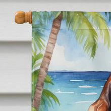 Load image into Gallery viewer, Basset Hound Luau House Flag