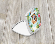Load image into Gallery viewer, Beagle Luau Compact Mirror – Stylish Purse Mirror with Artistic Covers