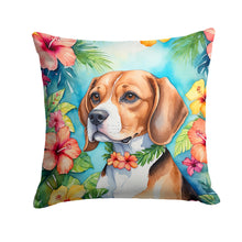 Load image into Gallery viewer, Beagle Luau Throw Pillow
