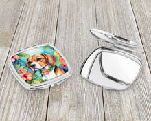 Load image into Gallery viewer, Beagle Luau Compact Mirror – Stylish Purse Mirror with Artistic Covers