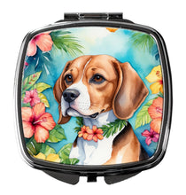 Load image into Gallery viewer, Beagle Luau Compact Mirror – Stylish Purse Mirror with Artistic Covers