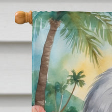 Load image into Gallery viewer, Bearded Collie Luau House Flag