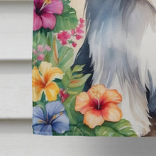 Load image into Gallery viewer, Bearded Collie Luau House Flag