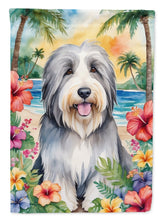 Load image into Gallery viewer, Bearded Collie Luau House Flag