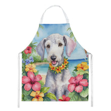 Load image into Gallery viewer, Bedlington Terrier Luau Apron – Artist-Designed Kitchen, BBQ &amp; Craft Apron