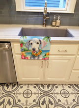 Load image into Gallery viewer, Bedlington Terrier Luau Kitchen Towel