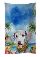 Load image into Gallery viewer, Bedlington Terrier Luau Kitchen Towel
