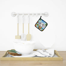 Load image into Gallery viewer, Bedlington Terrier Luau Pot Holders - Set of 2 Decorative Kitchen Helpers | Made in the USA