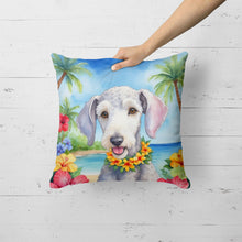 Load image into Gallery viewer, Bedlington Terrier Luau Throw Pillow