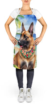 Load image into Gallery viewer, Belgian Malinois Luau Apron – Artist-Designed Kitchen, BBQ &amp; Craft Apron