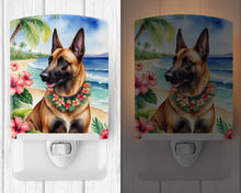 Load image into Gallery viewer, Belgian Malinois Luau Ceramic Night Light