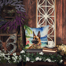Load image into Gallery viewer, Belgian Malinois Luau Throw Pillow - 14x14 Decorative Pillow – Art for Your Home &amp; Patio