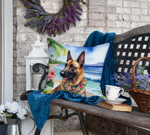 Load image into Gallery viewer, Belgian Malinois Luau Throw Pillow