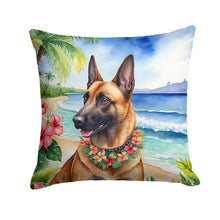 Load image into Gallery viewer, Belgian Malinois Luau Throw Pillow