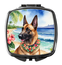 Load image into Gallery viewer, Belgian Malinois Luau Compact Mirror – Stylish Purse Mirror with Artistic Covers