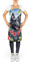 Load image into Gallery viewer, Belgian Sheepdog Luau Apron – Artist-Designed Kitchen, BBQ &amp; Craft Apron