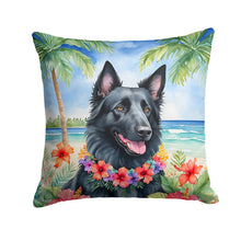 Load image into Gallery viewer, Belgian Sheepdog Luau Throw Pillow