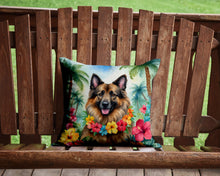 Load image into Gallery viewer, Belgian Tervuren Luau Throw Pillow - 14x14 Decorative Pillow – Art for Your Home &amp; Patio
