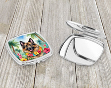 Load image into Gallery viewer, Belgian Tervuren Luau Compact Mirror – Stylish Purse Mirror with Artistic Covers