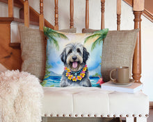 Load image into Gallery viewer, Bergamasco Sheepdog Luau Throw Pillow - 14x14 Decorative Pillow – Art for Your Home &amp; Patio