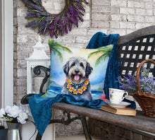 Load image into Gallery viewer, Bergamasco Sheepdog Luau Throw Pillow