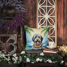 Load image into Gallery viewer, Bergamasco Sheepdog Luau Throw Pillow