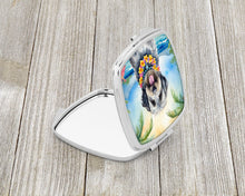 Load image into Gallery viewer, Bergamasco Sheepdog Luau Compact Mirror – Stylish Purse Mirror with Artistic Covers