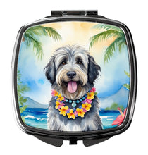 Load image into Gallery viewer, Bergamasco Sheepdog Luau Compact Mirror – Stylish Purse Mirror with Artistic Covers