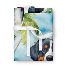 Load image into Gallery viewer, Bernese Mountain Dog Luau Apron – Artist-Designed Kitchen, BBQ &amp; Craft Apron