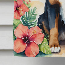 Load image into Gallery viewer, Bernese Mountain Dog Luau House Flag
