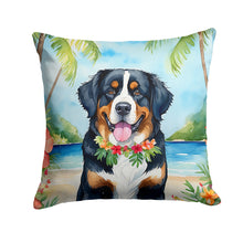 Load image into Gallery viewer, Bernese Mountain Dog Luau Throw Pillow