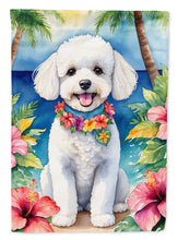 Load image into Gallery viewer, Bichon Frise Luau House Flag