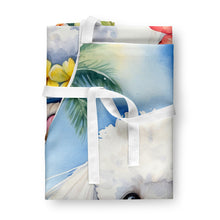 Load image into Gallery viewer, Bichon Frise Luau Apron – Artist-Designed Kitchen, BBQ &amp; Craft Apron